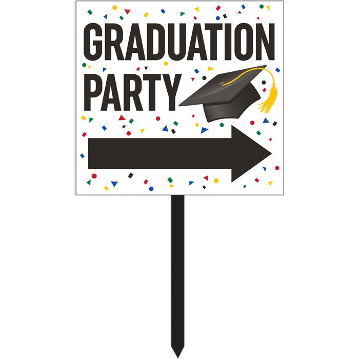 6 pc Bulk Graduation Yard Signs - Graduation Party Supplies by Creative Converting