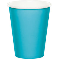 Bulk 240 pc Bermuda Blue 9 oz Hot & Cold Cups - Solid Color Party Tableware by Creative Converting