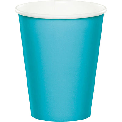 Bulk 240 pc Bermuda Blue 9 oz Hot & Cold Cups - Solid Color Party Tableware by Creative Converting