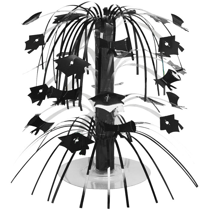 12 pc Bulk Black Graduation Centerpiece - Graduation Party Supplies by Creative Converting