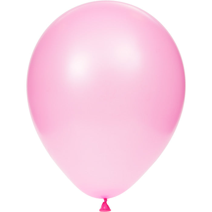 Bulk 180 pc Candy Pink Latex Balloons  - Solid Color Party Tableware by Creative Converting