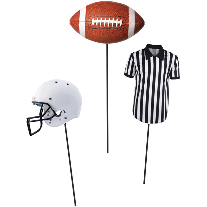 18 pc Bulk Football DIY Centerpieces Sticks - Sports Party Supplies by Creative Converting
