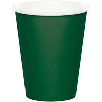 Bulk 240 pc Hunter Green 9 oz Hot & Cold Cups - Solid Color Party Tableware by Creative Converting