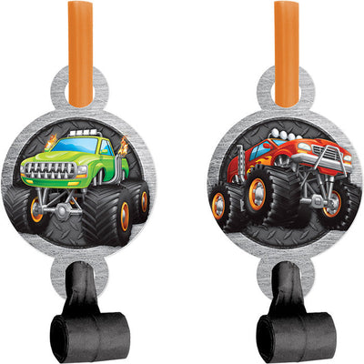 48 pc Bulk Monster Truck Party Blowers - Birthday Party Supplies by Creative Converting