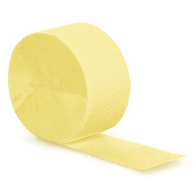 Bulk 12 pc Mimosa Crepe Streamer 81 ft  - Solid Color Party Tableware by Creative Converting