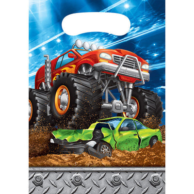 96 pc Bulk Monster Truck Favor Bags - Birthday Party Supplies by Creative Converting