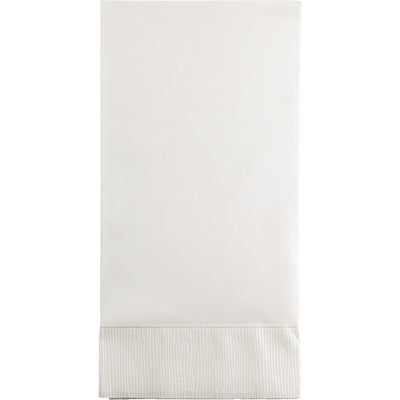 Bulk 192 pc White 3 Ply Guest Towels  - Solid Color Party Tableware by Creative Converting