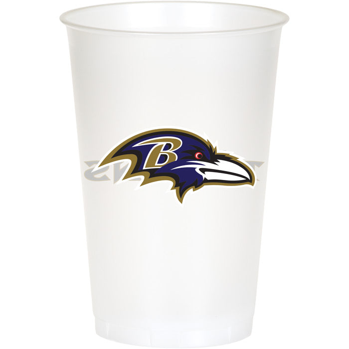 96 pc Bulk Baltimore Ravens 20 oz Plastic Cups - Sports Party Supplies by Creative Converting