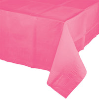 Bulk 6 pc Candy Pink Paper Table Covers 54 inch x 108 inch - Solid Color Party Tableware by Creative Converting