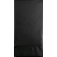 Bulk 192 pc Black Velvet 3 Ply Guest Towels  - Solid Color Party Tableware by Creative Converting