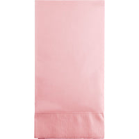 Bulk 192 pc Classic Pink 3 Ply Guest Towels  - Solid Color Party Tableware by Creative Converting