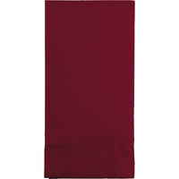 Bulk 192 pc Burgundy 3 Ply Guest Towels  - Solid Color Party Tableware by Creative Converting