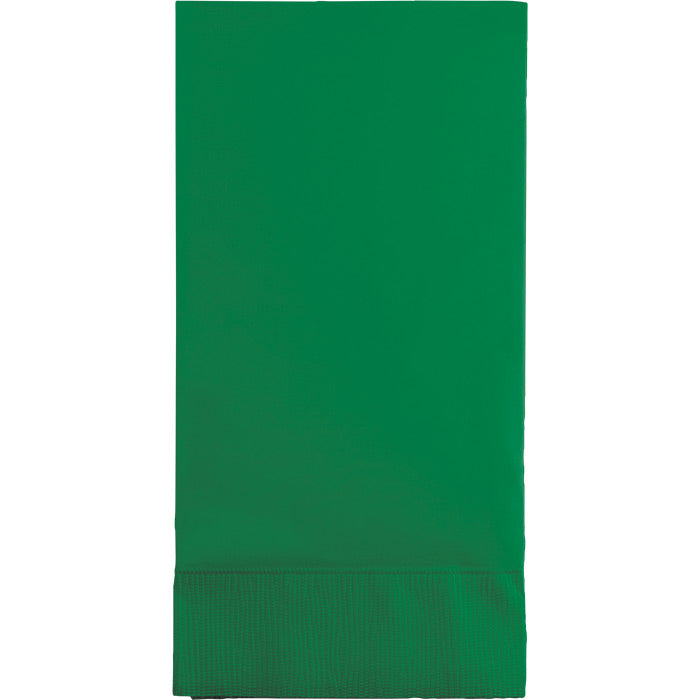 Bulk 192 pc Emerald Green 3 Ply Guest Towels  - Solid Color Party Tableware by Creative Converting