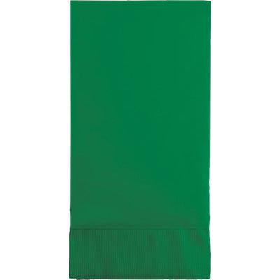 Bulk 192 pc Emerald Green 3 Ply Guest Towels  - Solid Color Party Tableware by Creative Converting