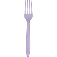 Bulk 288 pc Luscious Lavender Plastic Forks  - Solid Color Party Tableware by Creative Converting