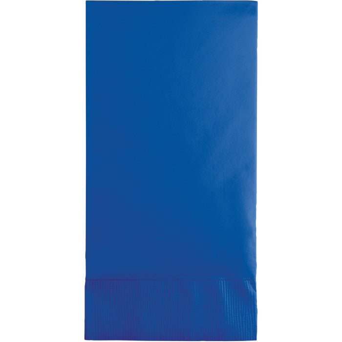 Bulk 192 pc Cobalt Blue Guest Towels 3 ply  - Solid Color Party Tableware by Creative Converting