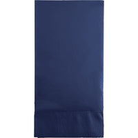 Bulk 192 pc Navy 3 Ply Guest Towels  - Solid Color Party Tableware by Creative Converting