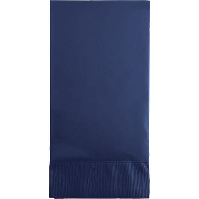 Bulk 192 pc Navy 3 Ply Guest Towels  - Solid Color Party Tableware by Creative Converting