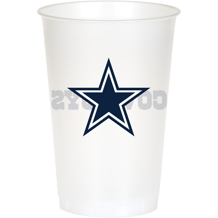 96 pc Bulk Dallas Cowboys 20 oz Plastic Cups - Sports Party Supplies by Creative Converting