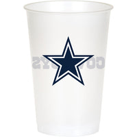 96/Case Bulk Dallas Cowboys 20 oz Plastic Cups
