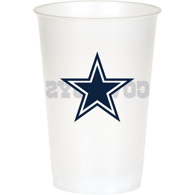 96/Case Bulk Dallas Cowboys 20 oz Plastic Cups