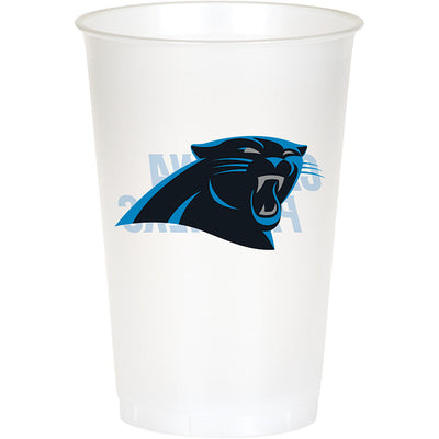 96/Case Bulk Carolina Panthers 20 oz Plastic Cups