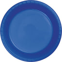 Bulk 240 pc Cobalt Blue 6.75 inch Plastic Dessert Plates - Solid Color Party Tableware by Creative Converting