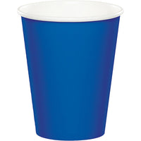 Bulk 96 pc Cobalt Blue Value Friendly 9 oz Hot & Cold Cups - Solid Color Party Tableware by Creative Converting