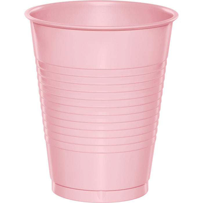 Bulk 240 pc Classic Pink 16 oz Plastic Cups - Solid Color Party Tableware by Creative Converting