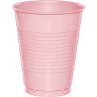 Bulk 240 pc Classic Pink 16 oz Plastic Cups - Solid Color Party Tableware by Creative Converting