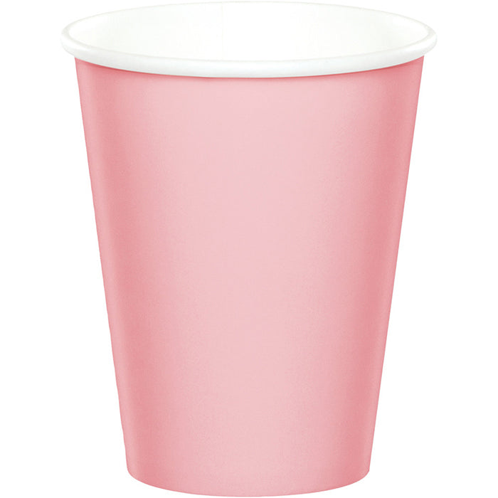 Bulk 96 pc Classic Pink Value Friendly 9 oz Hot & Cold Cups - Solid Color Party Tableware by Creative Converting