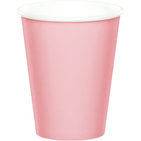Bulk 96 pc Classic Pink Value Friendly 9 oz Hot & Cold Cups - Solid Color Party Tableware by Creative Converting