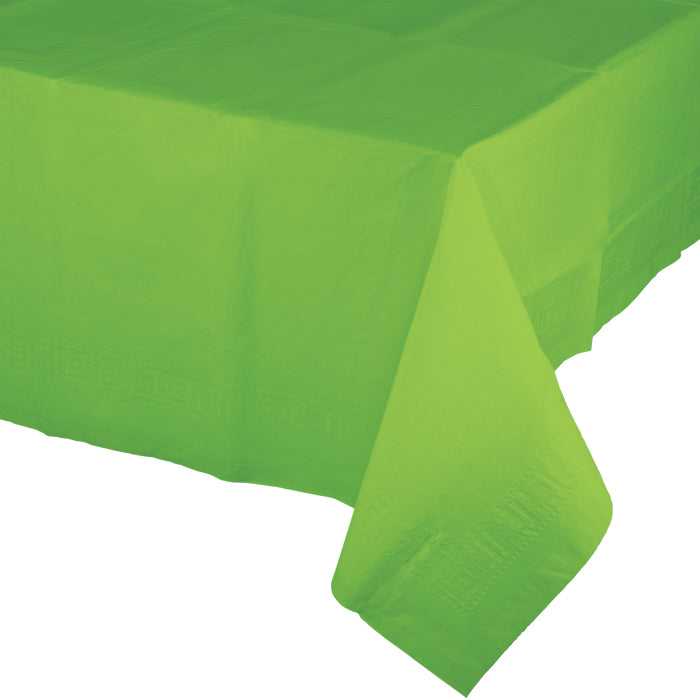 Bulk 6 pc Fresh Lime Paper Table Covers 54" x 108" - Solid Color Party Tableware by Creative Converting