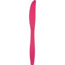 Bulk 288 pc Hot Magenta Plastic Knives  - Solid Color Party Tableware by Creative Converting