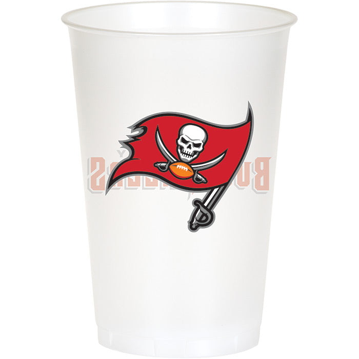 96 pc Bulk Tampa Bay Buccaneers 20 oz Plastic Cups - Sports Party Supplies by Creative Converting