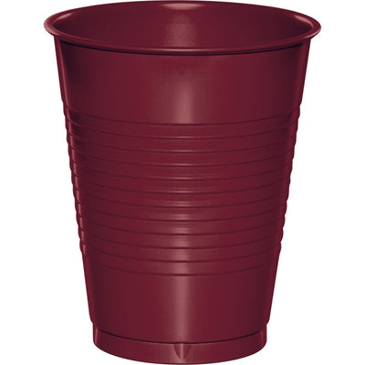 Bulk 240 pc Burgundy 16 oz Plastic Cups - Solid Color Party Tableware by Creative Converting