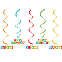 30 pc Bulk Happy Birthday Swirl Decorations - Birthday Party Supplies by Creative Converting