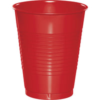Bulk 240 pc Classic Red 16 oz Plastic Cups - Solid Color Party Tableware by Creative Converting