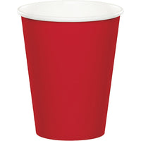 Bulk 96 pc Classic Red Value Friendly 9 oz Hot & Cold Cups - Solid Color Party Tableware by Creative Converting