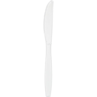 Bulk 288 pc Clear Plastic Knives  - Solid Color Party Tableware by Creative Converting