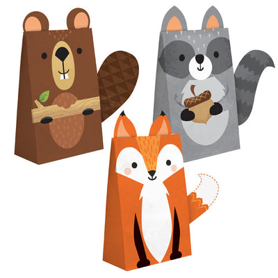 96 pc Bulk Wild One Woodland Paper Treat Bags - Birthday Party Supplies by Creative Converting