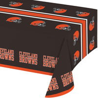 12 pc Bulk Cleveland Browns Table Covers - Sports Party Supplies by Creative Converting