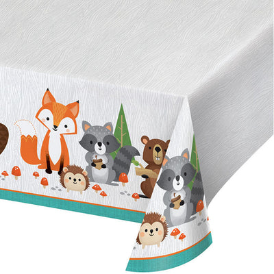 6 pc Bulk Wild One Woodland Plastic Table Covers - Birthday Party Supplies by Creative Converting