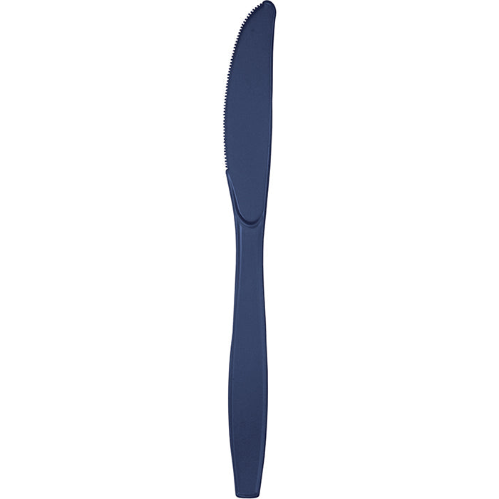 Bulk 288 pc Navy Plastic Knives  - Solid Color Party Tableware by Creative Converting