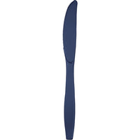 Bulk 288 pc Navy Plastic Knives  - Solid Color Party Tableware by Creative Converting