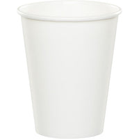 Bulk 240 pc White 9 oz Hot & Cold Cups - Solid Color Party Tableware by Creative Converting