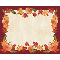 144 pc Bulk Pumpkins & Leaves Paper Placemats - Thanksgiving Party Supplies by Creative Converting