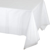Bulk 12 pc Clear Plastic Table Covers - Solid Color Party Tableware by Creative Converting