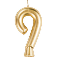 12 pc Bulk Gold Number 9 Candles - Birthday Party Supplies by Creative Converting