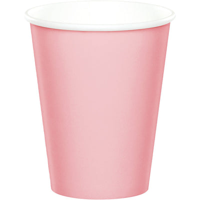 Bulk 240 pc Classic Pink 9 oz Hot & Cold Cups - Solid Color Party Tableware by Creative Converting